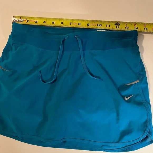 Nike Dri-Fit Skort Blue Sports Skirt with Drawstring - Picture 9 of 14